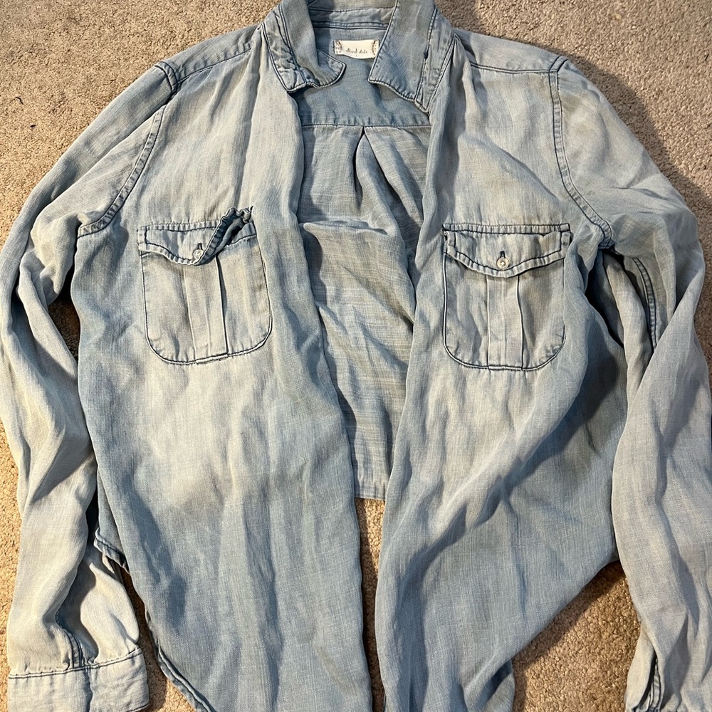 Altard State Button Up Denim Long Sleeve
